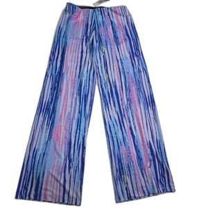 NALLY AND MILLIE Colorful Boho Palazzo Pants Wide Leg Trousers Size: Small